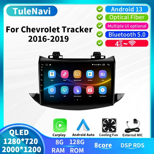 For Chevrolet Tracker Trax Car Radio GPS Sat Nav Multimedia Video Player 2016-19 4G