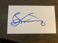 Borje Salming Toronto Maple Leafs HOF signed autograph Hockey 3x5 index card