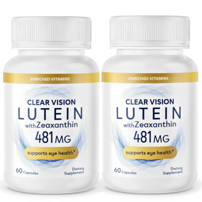 Eye Health Supplement Lutein and Zeaxanthin Vision Health Eye Strain Support 2PK