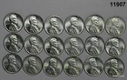 LOT OF 18 1943 P GEM BU STEEL CENTS! #11907