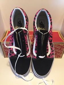 vans old skool leopard pink