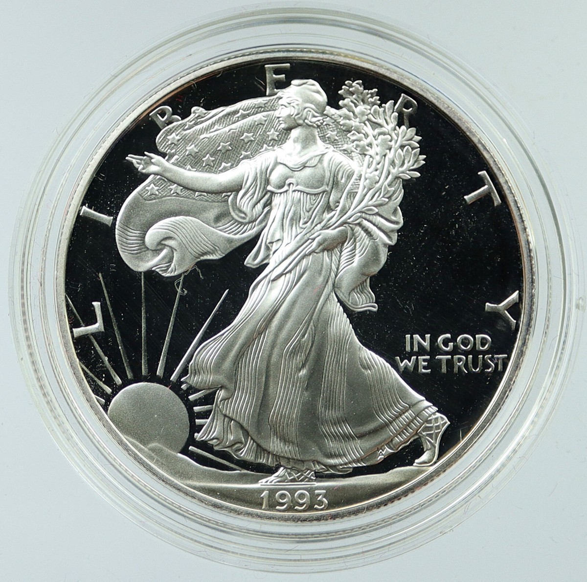 コレクション Liberty 1993 FINE SILVER ONE DOLLAR 1993 UNITED STATES USA American Eagle & Liberty PROOF SILVER