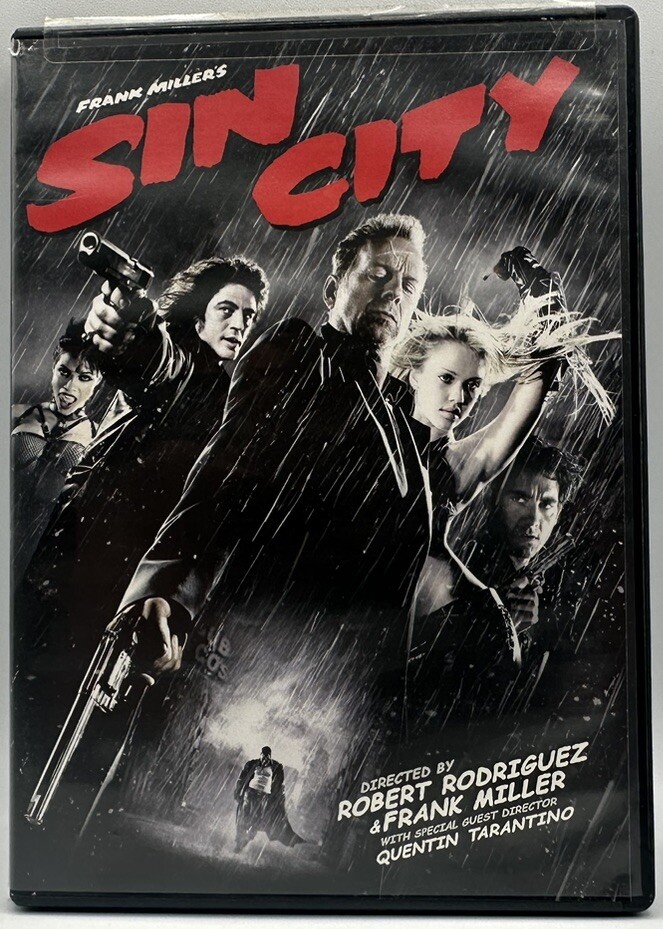Sin City DVD Widescreen Bruce Willis Jessica Alba Mickey Rourke 2005