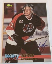 1995 Classic Hockey Draft AUTO Josh Green AUTOGRAPH #ed 1520/5000