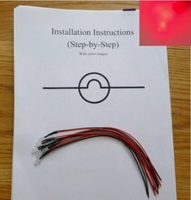 Yamaha CR1020 Receiver replacement LED Lamp Light Bulb upgrade Kit set RED
