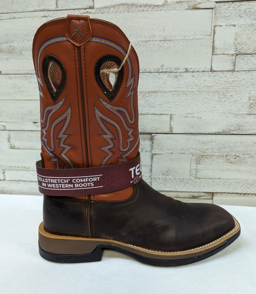 Twisted X Men's Western Tech X Boot Orange MXW0006 - Image 3 of 4