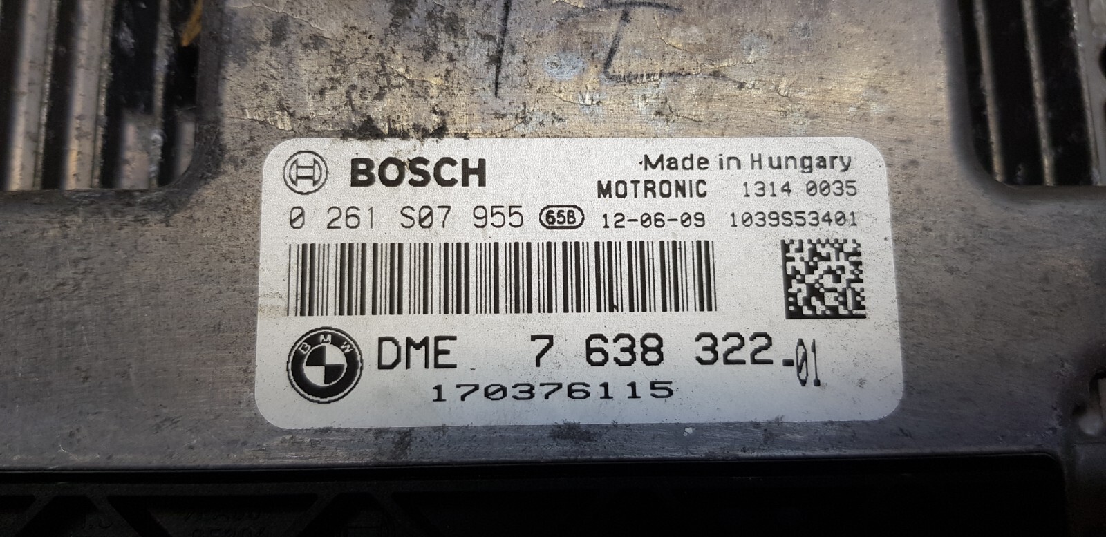 ⭐️ Mini BMW ECU Engine Control Unit DME 7638322 -01 0261S07955 