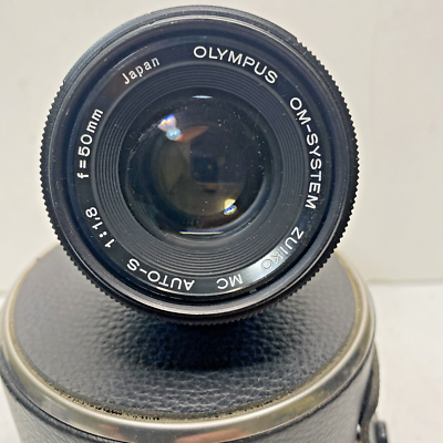 VINTAGE OLYMPUS OM - SYSTEM ZUIKO MC AUTO S 1:1.8 F = 50MM LENS