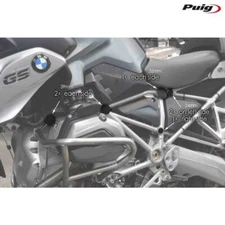 PUIG 9705N BLACK FRAME COVER CAPS FOR DUCATI X DIAVEL 2016