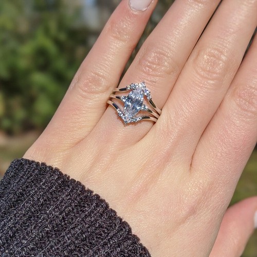 Marquise Bridal Set Stackable Ring | eBay