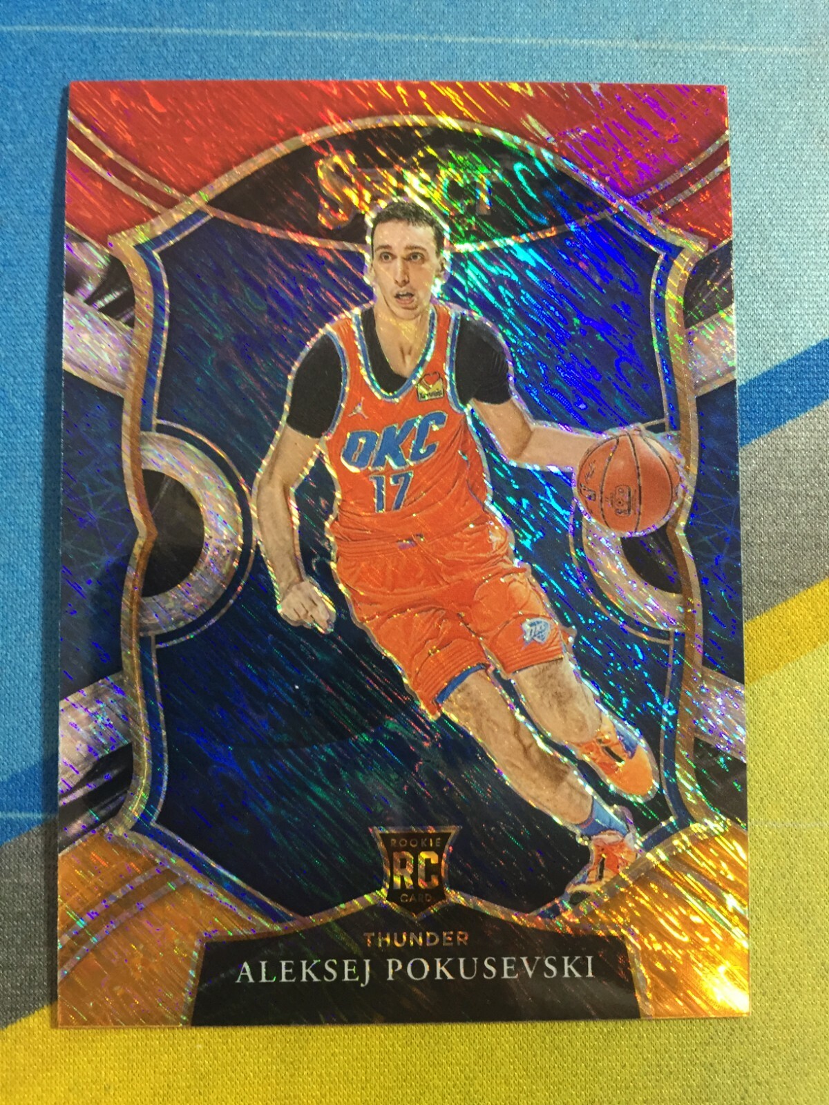 2020-21 Select ALEKSEJ POKUSEVSKI #77 Rookie Concourse Red White Orange Shimmer