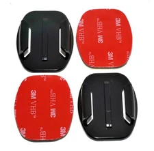 2 x Flat Surface Mounts with 3M Adhesive Pads Compatible with GoPro Camera