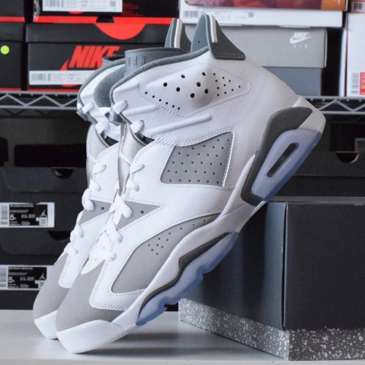 Nike Air Jordan 6 Retro Cool Grey White CT8529-100 Men Size