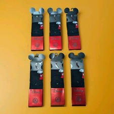 NEFF Disney Collection Mickey Mouse Youth Socks Lot Of 6 NWT Black Discontinued