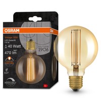 Osram Led Vintage E27 GlüHlampe Globe 95 Gold Dimmbar 5,8W Wie 40W