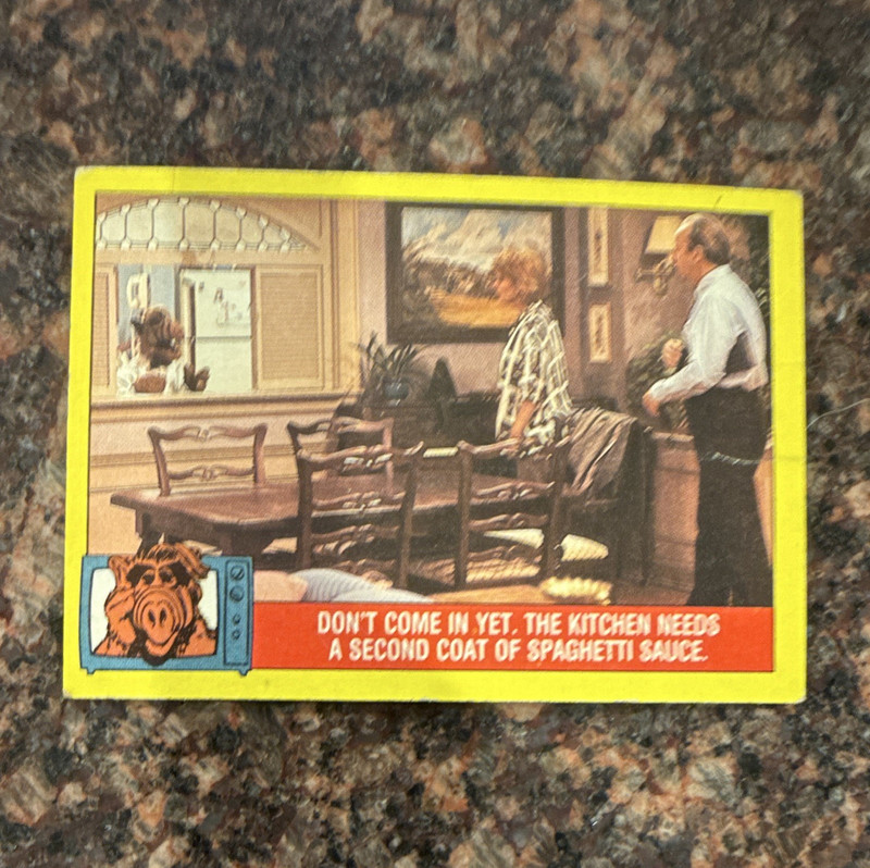 Topps 1987 ALF His Life & Times #15 "Don't Come In Yet" Non-Sport Card
