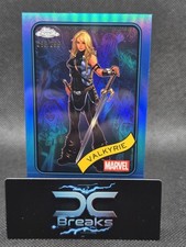2025 Topps Chrome Marvel Valkyrie #187 Blue Refractor /299 MCU COMICS TRUE BLUE