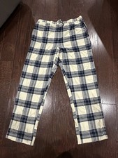 Hanna Anderson Flannel Blue Plaid Pajama Pant Size Large NEW