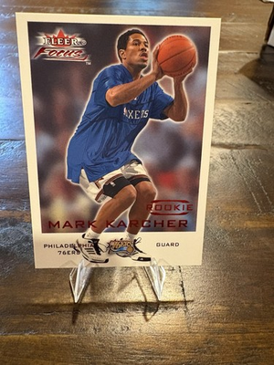 #ad 2000 01 Fleer Focus Rookie Mark Karcher #210 2499 RC Rare Philly Legend $1.49