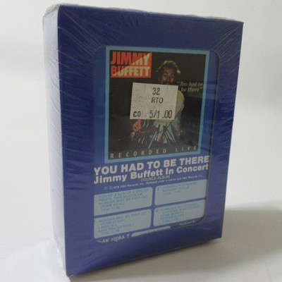 JIMMY BUFFETT - You Had To Be There In Concert Two 8 Track Tape Set - New Sealed