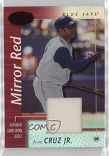 2002 Leaf Certified Mirror Red Materials 110/150 Jose Cruz Jr #13 0f7h