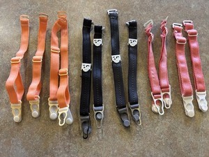 Vintage Lot of 12 Adjustable Garter Straps Clips (3 sets of 4) #3