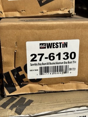 Westin 27-6130 Sure-Grip Running Boards - Brushed Aluminum - 79'' Length