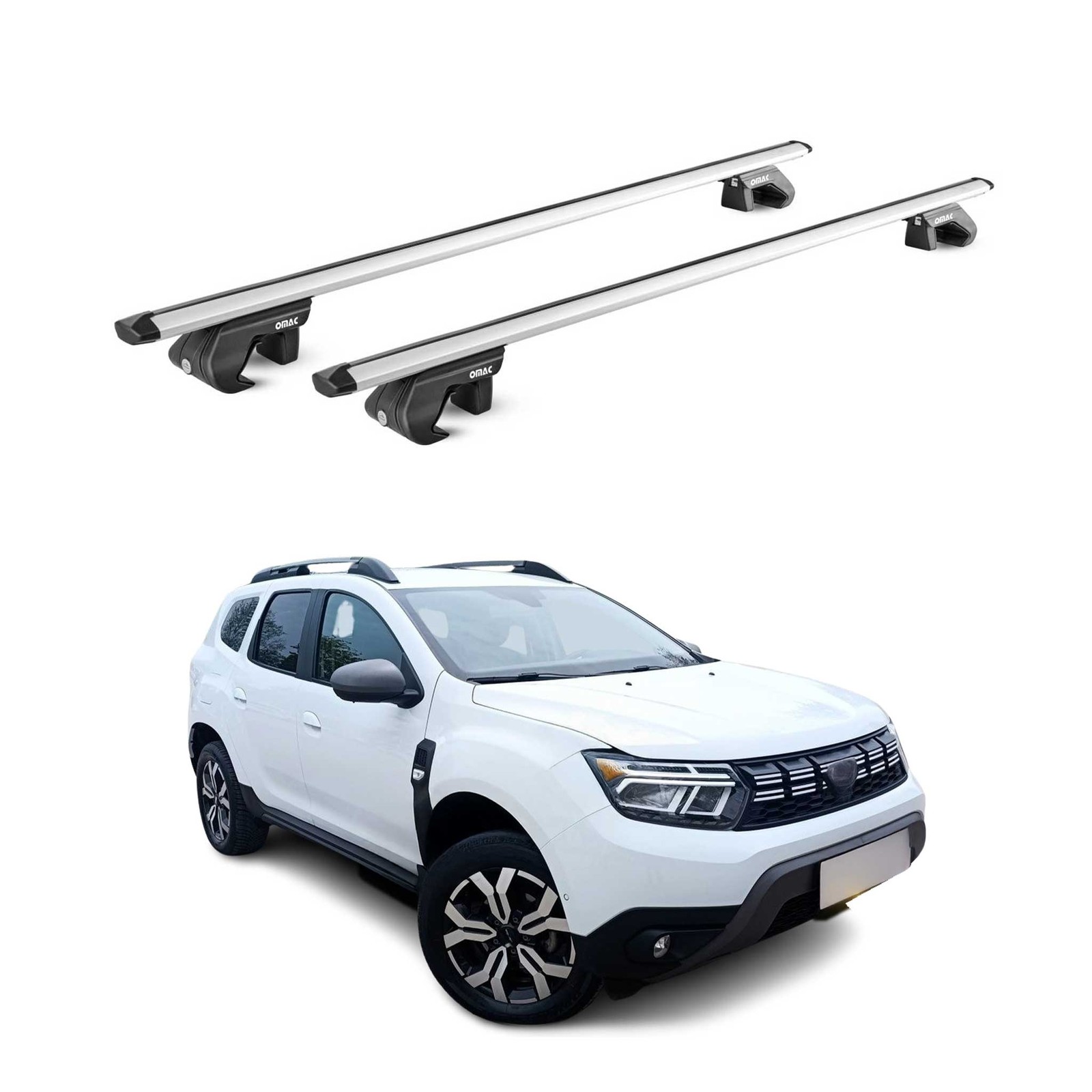 Barres de toit transversales Dacia Duster 2024 2025 2026 aluminium 2Pcs