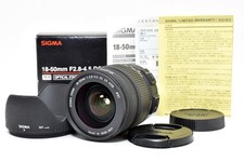 Sigma 18-50mm F/2.8-4.5 Dc OS HSM Objectif pour Canon [ EXC W / Boîte De Japon