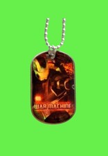 Marvel Iron Man 3 Dog Tag Necklace War Machine Superhero 37 Chain Movies Rare