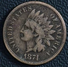 1874 Indian Head Cent