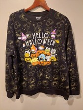 Hello Kitty Friends "Hello Halloween" Sweatshirt Size XXL Cartoon Anime AOP
