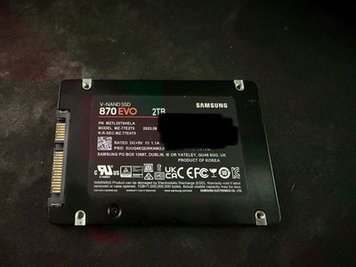 Samsung 870 EVO 2TB 2.5'' SATA III Internal SSD (MZ-77E2T0B/AM)