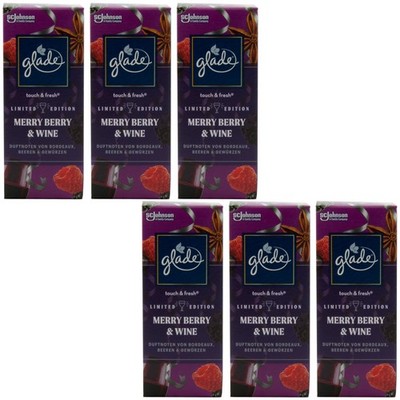 glade touch & fresh Minispray Merry Berry & Wine 6 x 10ml Nachfüller Duft
