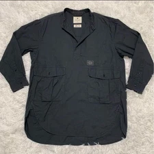 Snow Peak Takibi Light Ripstop Pullover M Black Outdoor Activewear JAPAN