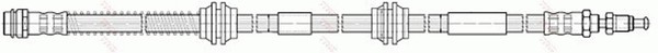 Bremsschlauch TRW PHB576 FüR Touareg 7L7 7LA 7L6 VW TDI-image