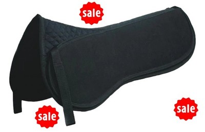 VERSTELLBARE STOSSDÄMPFENDE HALBPOLSTER Rhinegold Elite Schabracke Full Size schwarz