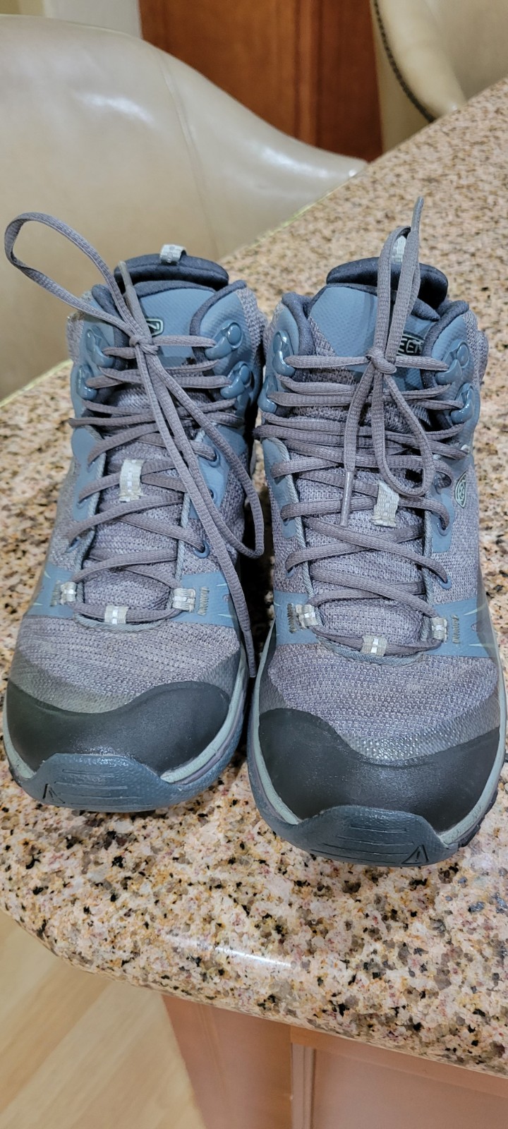 Keen Boots Donna 6.5 Terradora Impermeabili Escursionismo Mid Sneakers Scarpe Grigio Trail