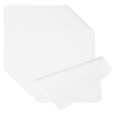 12 Pcs 7.9" x 7.9" Glasses Cleaning Cloth Microfiber Eyeglasses Cloth White