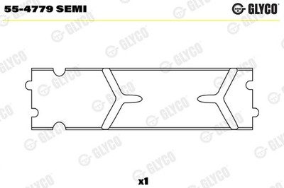 1x GLYCO 55-4779 SEMI Lagerbuchse Pleuel für Fiat Alfa Romeo Chrysler Lancia Jee