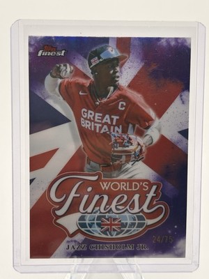2026 Topps Finest World’s Finest Jazz Chisholm Jr #WF-32 /75