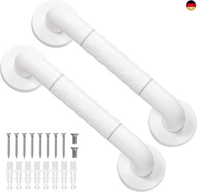 2 x Handrail Stainless Steel for the Bathroom, Grab Rail Shower for Seniors (30