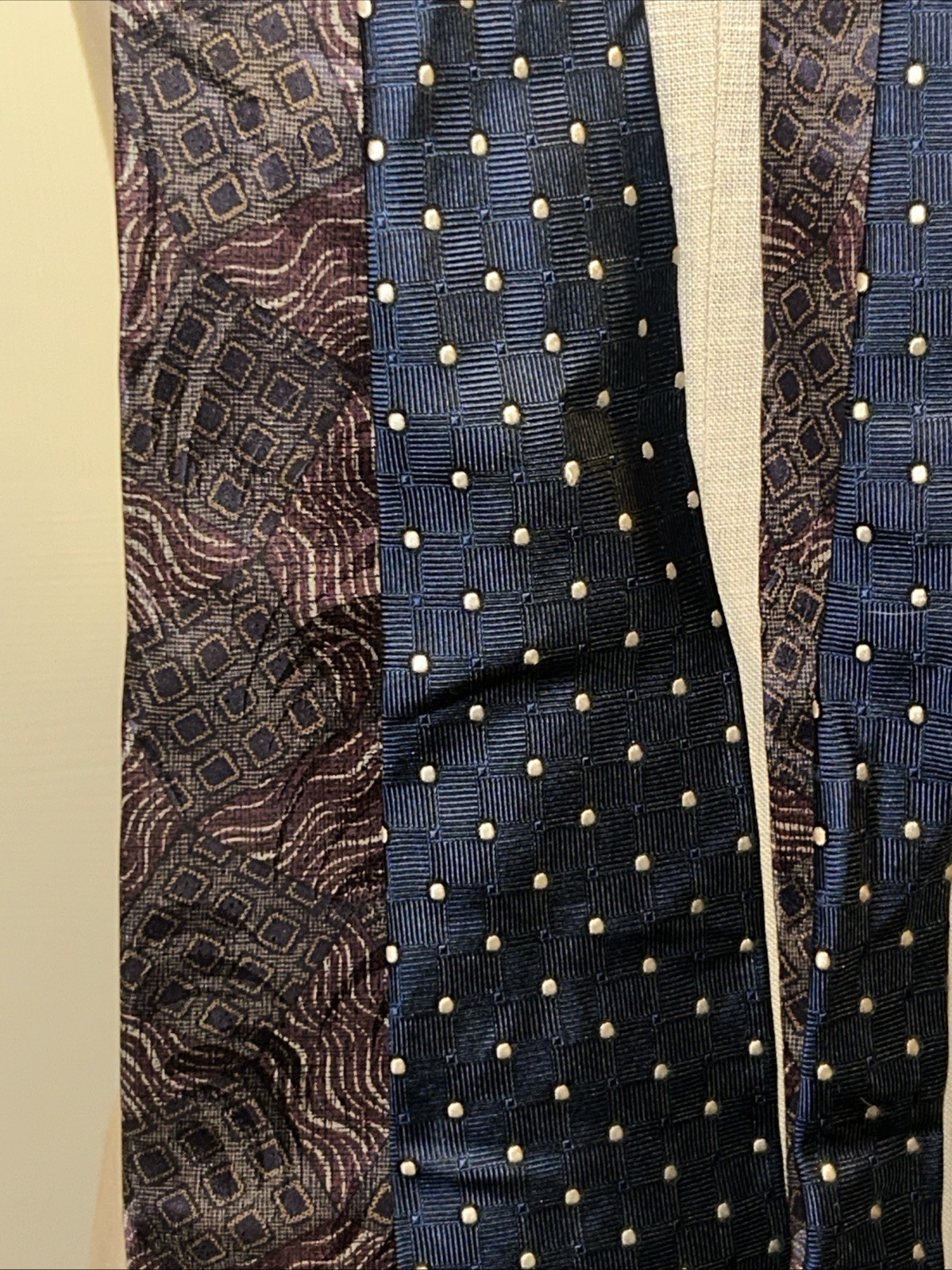 Robert Talbott Silk Tie Navy Multi Pattern Lot Of… - image 2