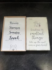 2 Winnie The Pooh 6X9 wood decor plaques