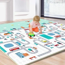 Baby Play Mat Foam Area Rug for Kids Toddler Infant Ultra Thick Folding Large...
