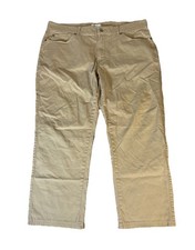 PETER MILLAR ULTIMATE SATEEN 5 POCKET Mens 38x26 Khaki Stretch Flat Front Pants