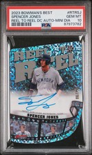 2023 Bowman's Best Reel To Reel Die-Cuts Auto Spencer Jones #RTRSJ PSA 10