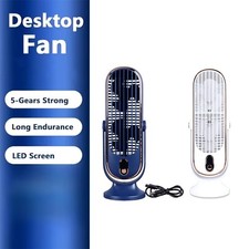 5 Speed Cooling Fan Desk Fan Portable Table Fan Desktop Fan with LED Display