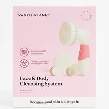 Vanity Planet Face & Body Cleansing System 4 Brush Heads - New