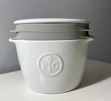 Pampered Chef Breakfast Sandwich Maker Set 4-Piece Microwave Egg Cooker Kitchen